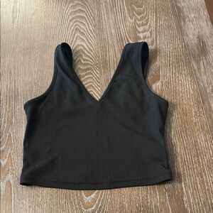 SHEIN Black Fitted Cropped Tank Top